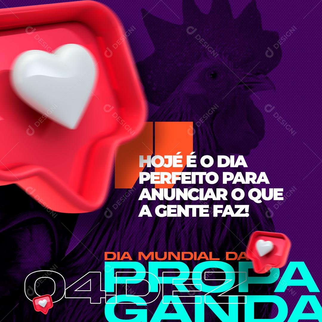 Marketing Digital Social Media Dia Mundial Da Propaganda  PSD Editável