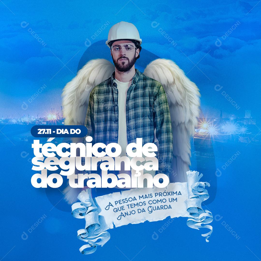 Social Media Técnico De Segurança Do Trabalho 27 De Dezembro PSD Editável