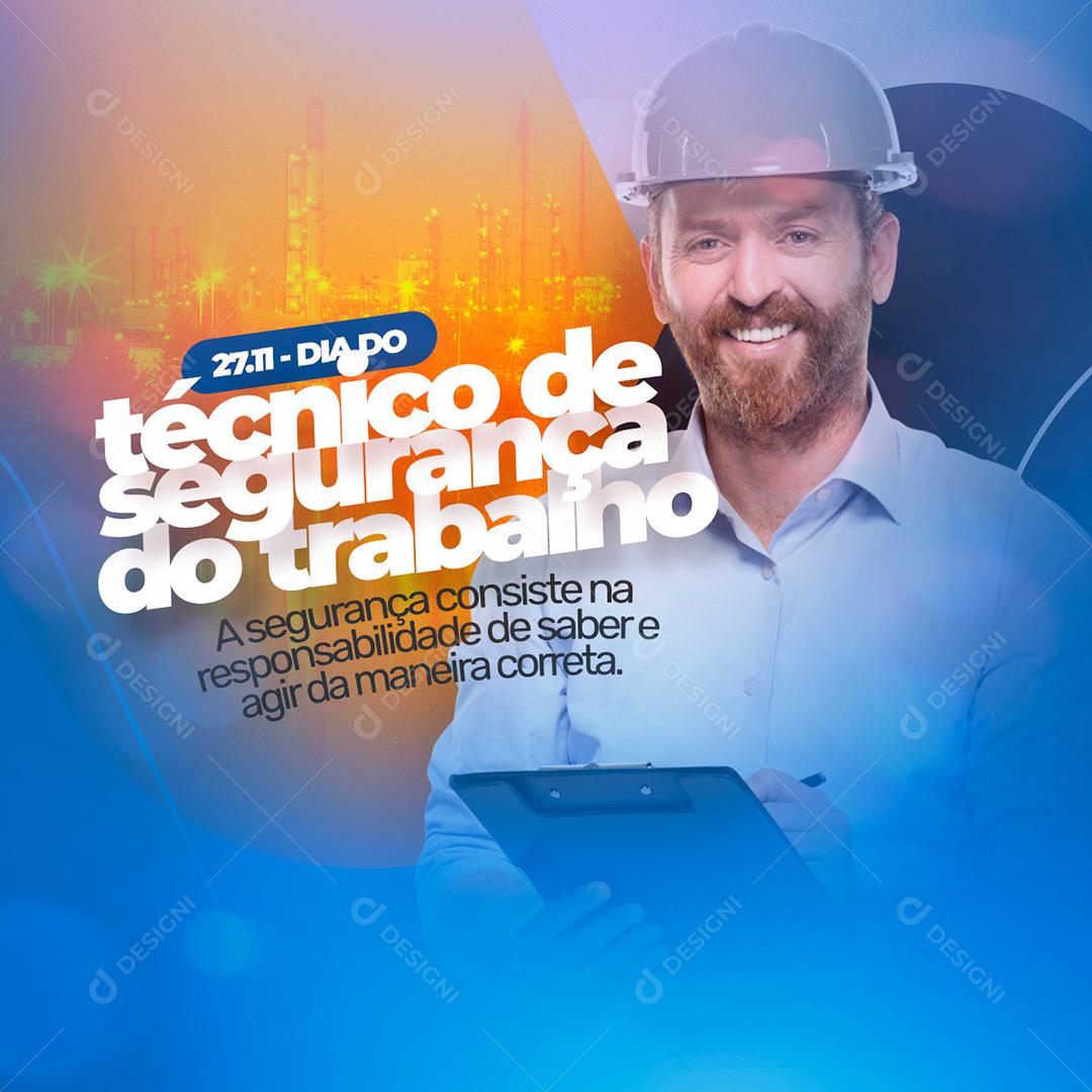 Socia Media Técnico Do Trabalho Data Comemorativa PSD Editável