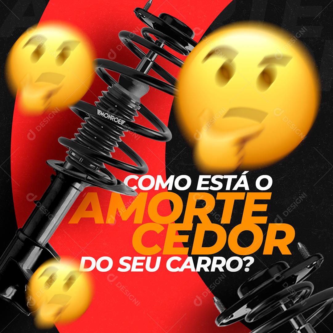 Social Media Borracharia Como Está O Amortecedor Do Seu Carro PSD Editável