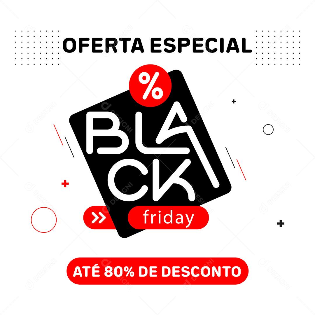 Selo Para Composição Black Friday EPS