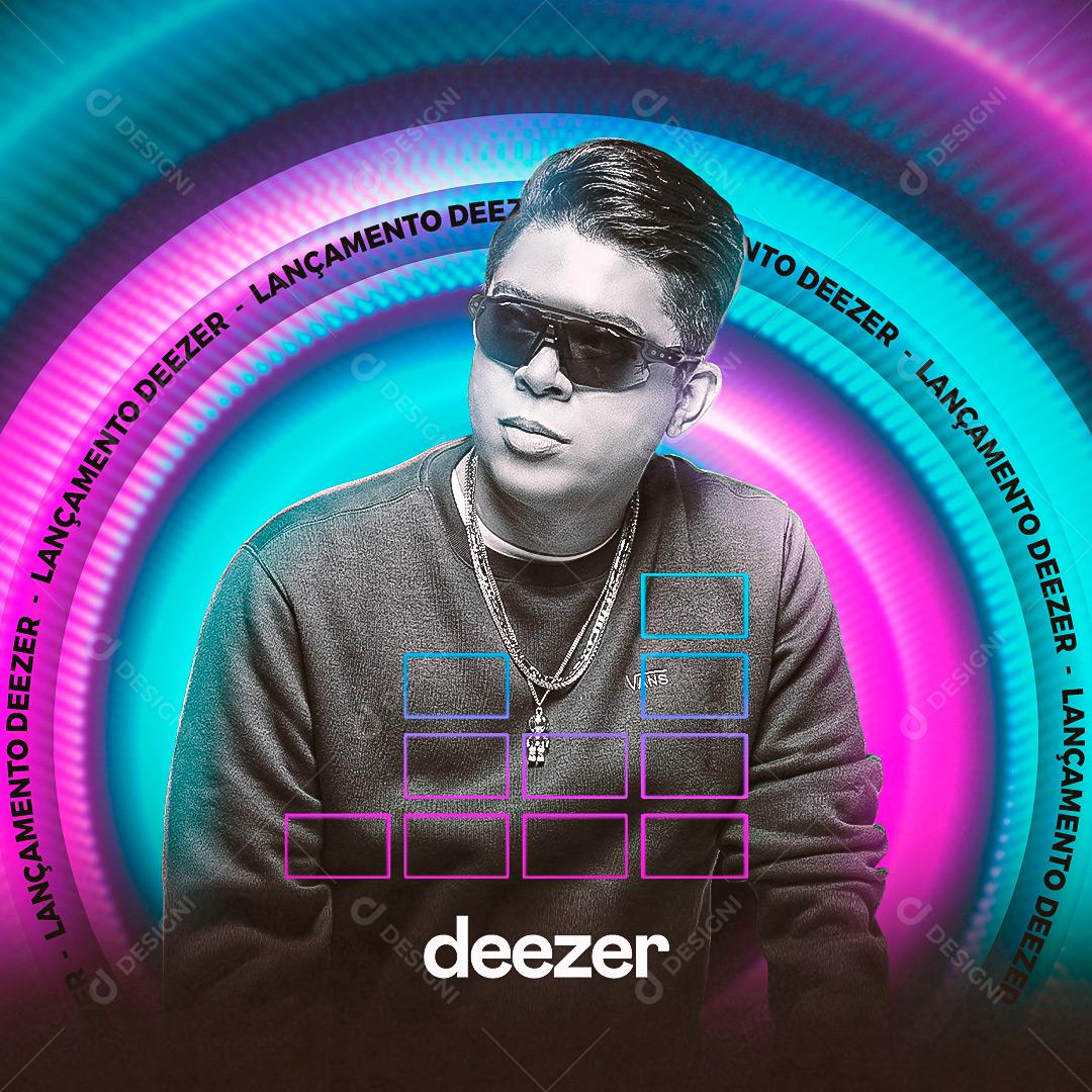 Flyer Cantor Forró DJ Ivis Deezer Social Media PSD