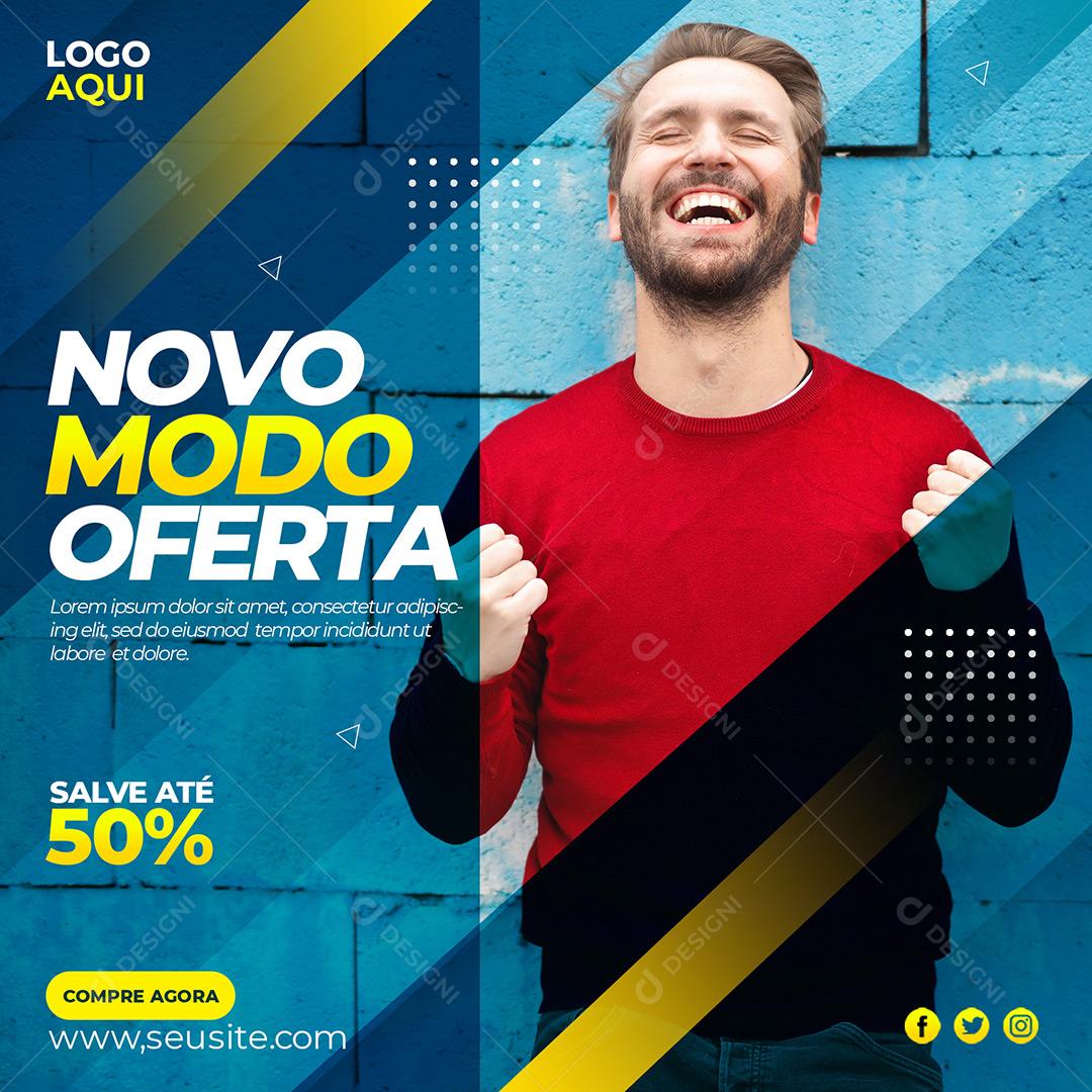 Modas Social Media Ofertas Com Até 50% De Desconto PSD Editável