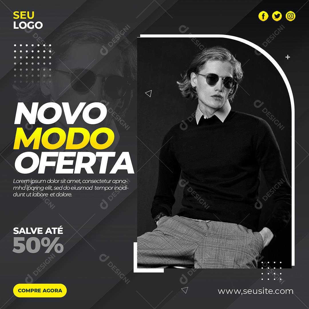 Social Media Moda Com Até 50% De Desconto PSD Editável