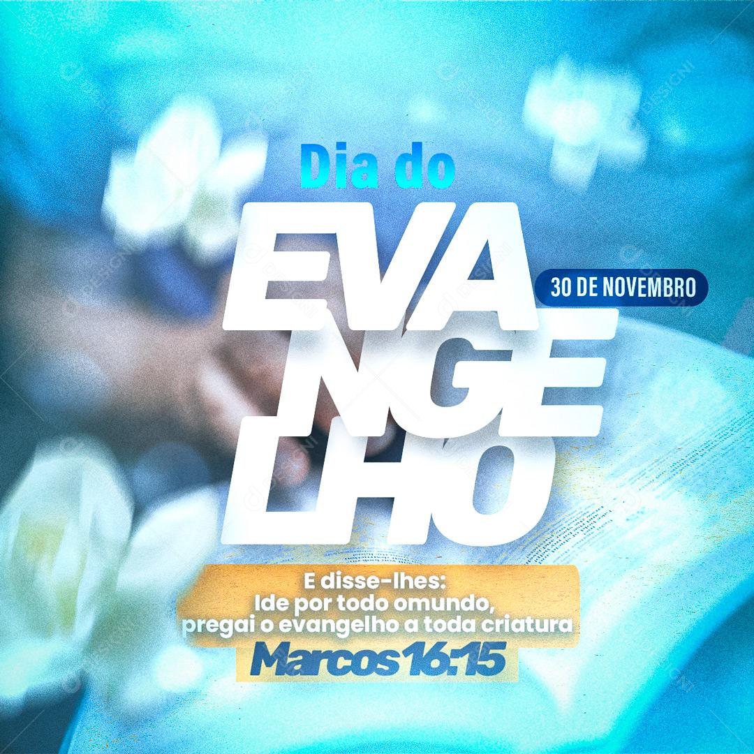 Social Media Data Comemorativa Dia do Evangelho PSD Editável