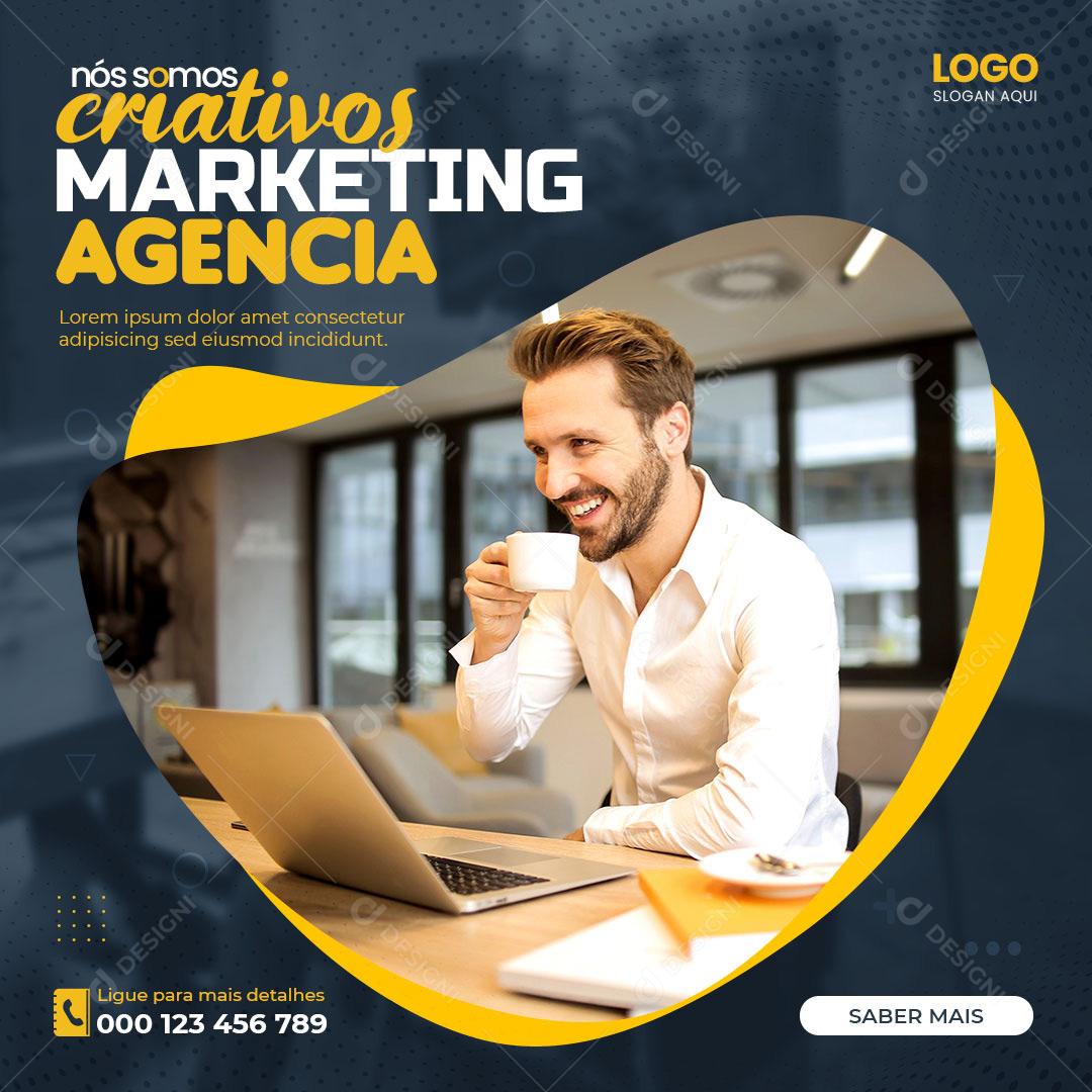 Post Feed Nós Somos Criativos Marketing Agência Social Media PSD Editável