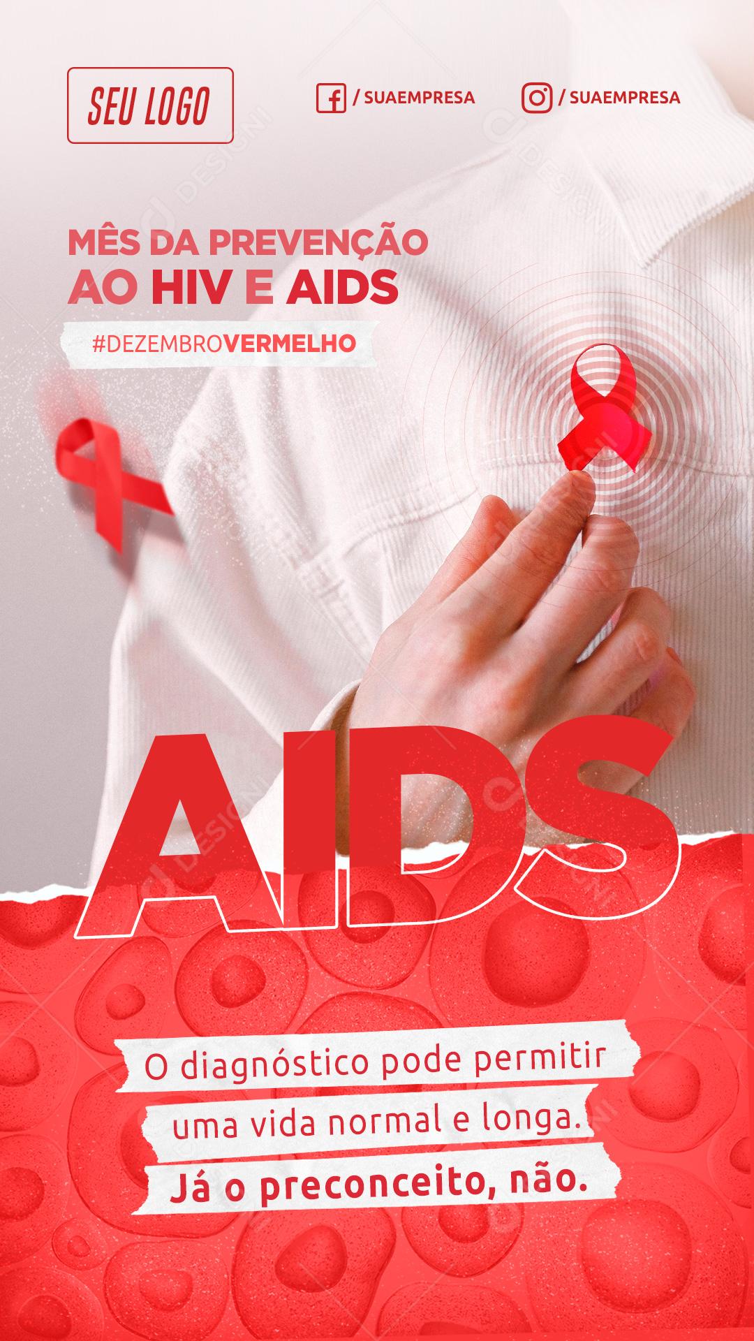Mês De Prevenção Ao HIV E Aids Social Media PSD Editável