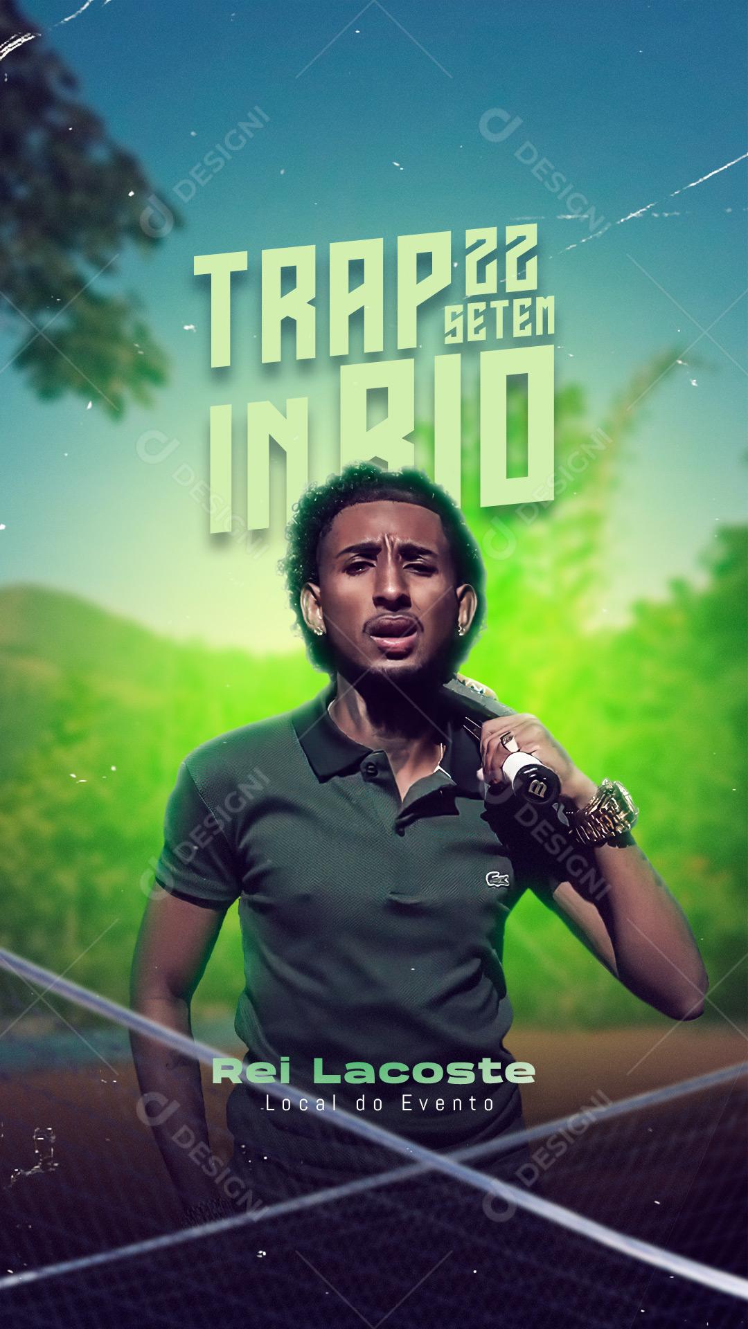 Flyer Story Show Trap In Rio Cantor MD Chefe Social Media PSD Editável