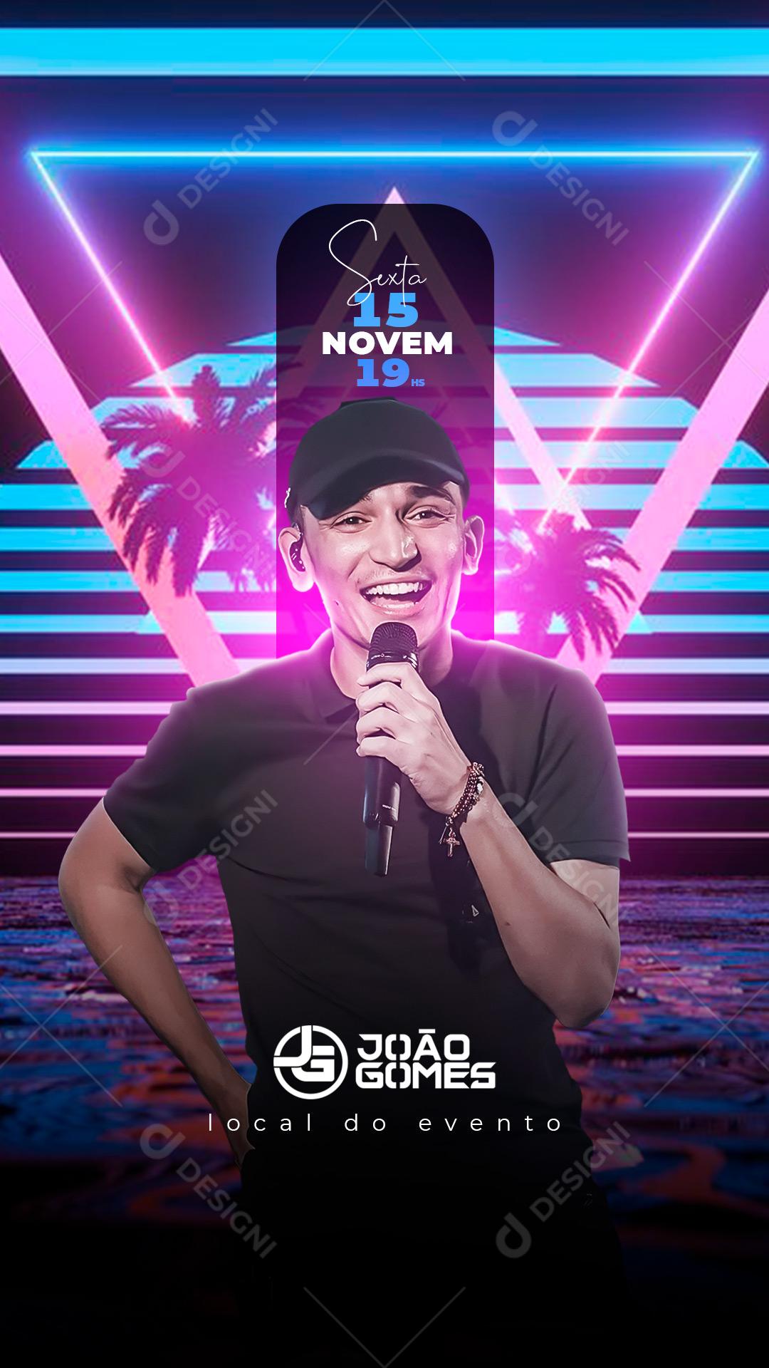 Flyer Show Evento João Gomes Forró Social Media PSD Editável
