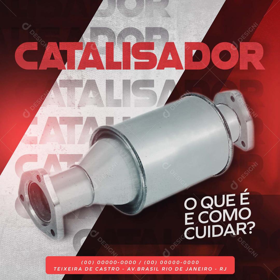 Catalizador O Que é e Como Cuidar Social Media PSD Editável