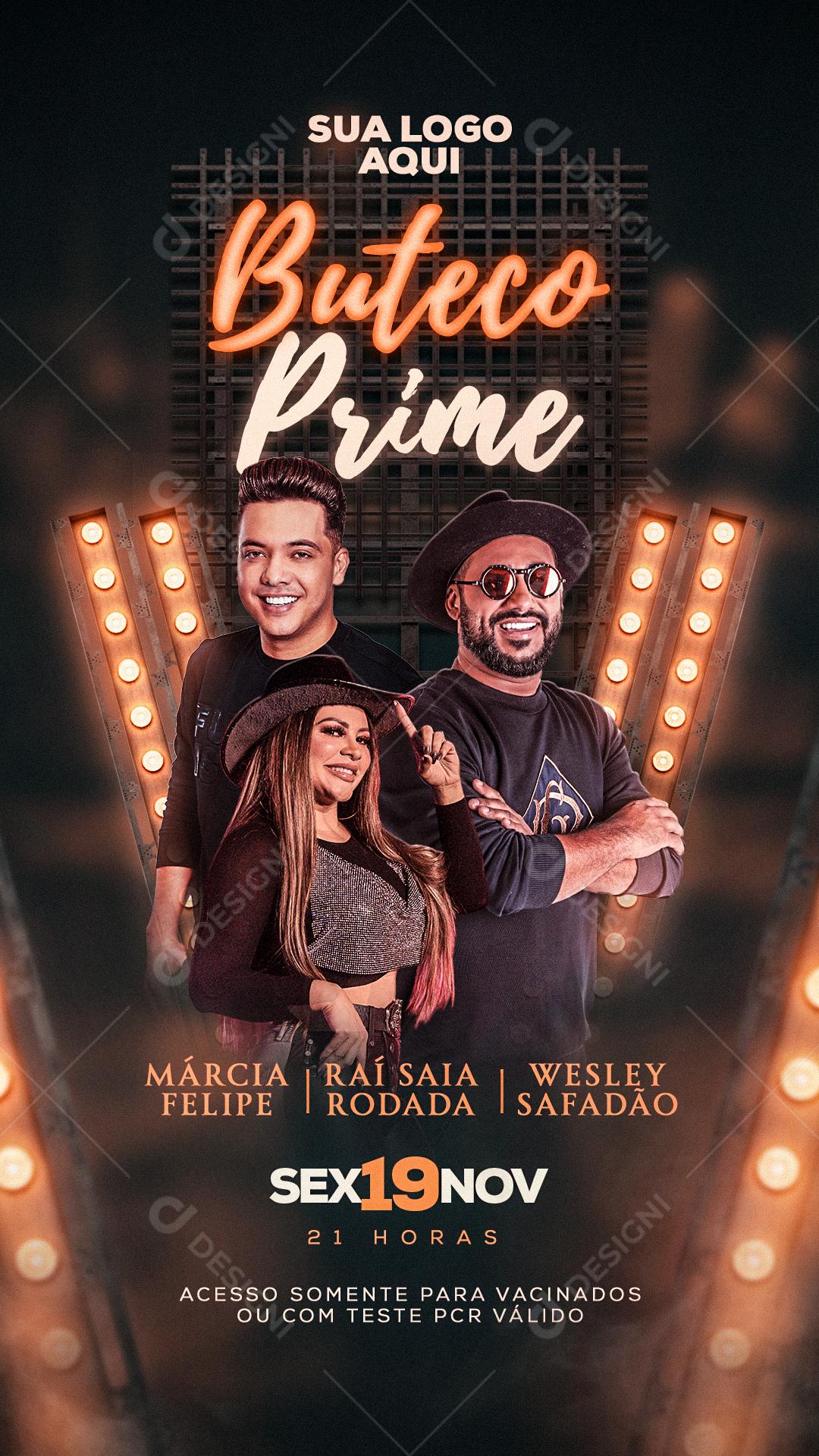 Feed Flayer Boteco Prime Marcia Felipe Social Media PSD Editável