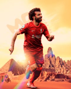 Flyer Jogador de Futebol Mohamed Salah Social Media PSD Editável