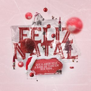 Post Feliz Natal Que O Amor Seja Base De Tudo Social Media PSD Editável