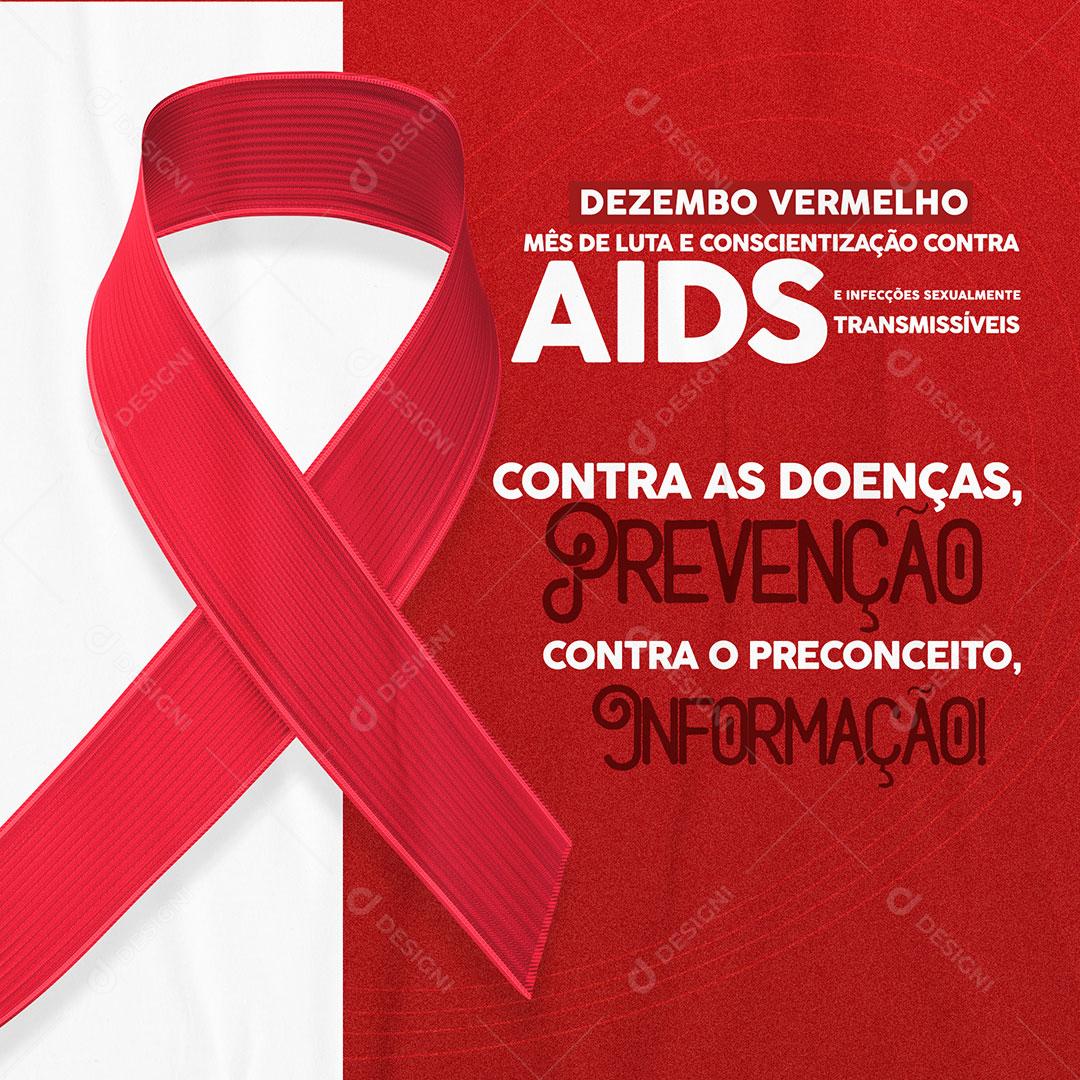 01 Dezembro Dia Mundial De Combate A Aids Social Media PSD Editável