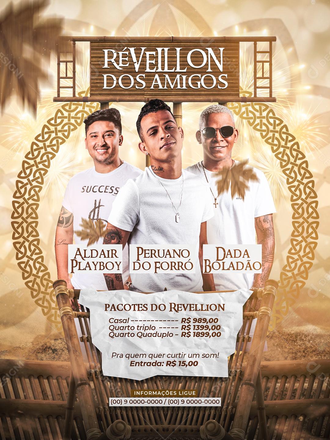 Feed Flyer 2022 Réveillon Dada Boladão  Social Media PSD Editável