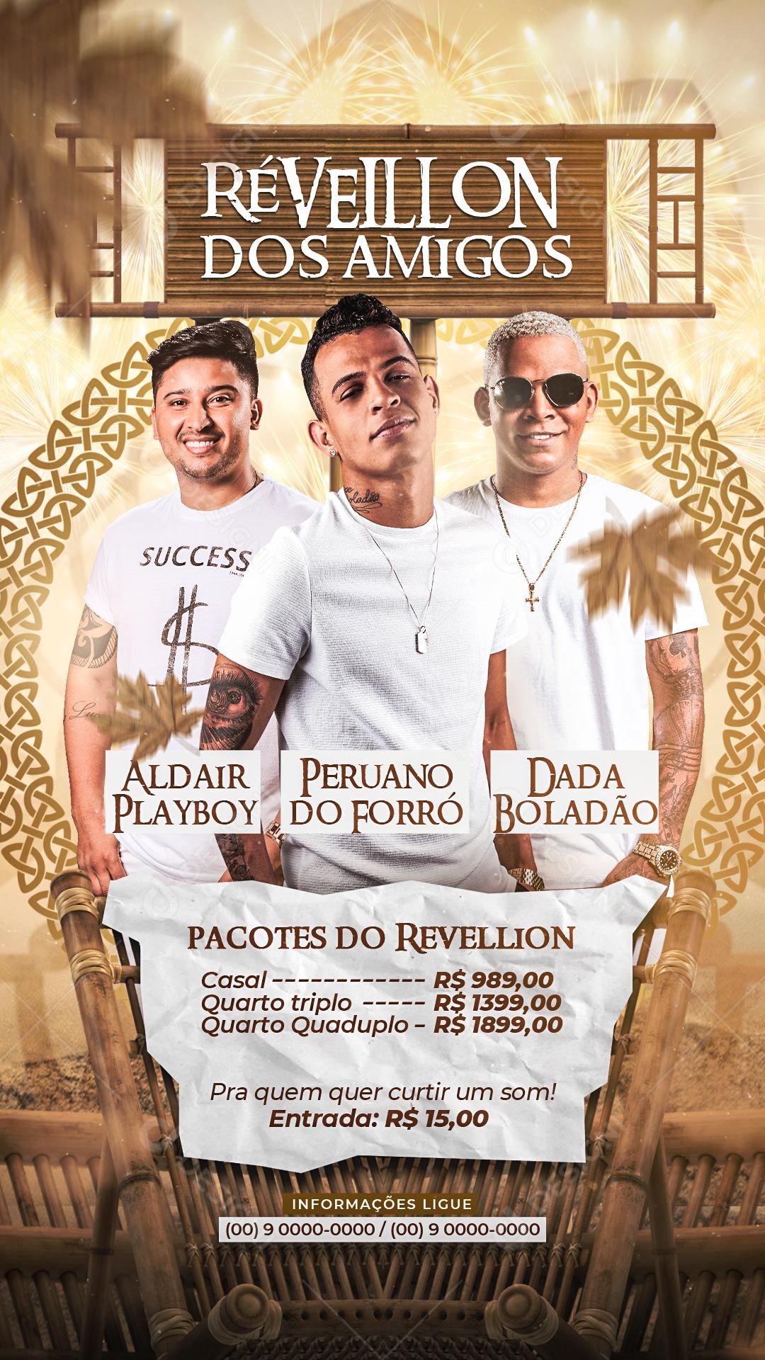 Feed Flayer 2022 Réveillon Dada Boladão  Social Media PSD Editável