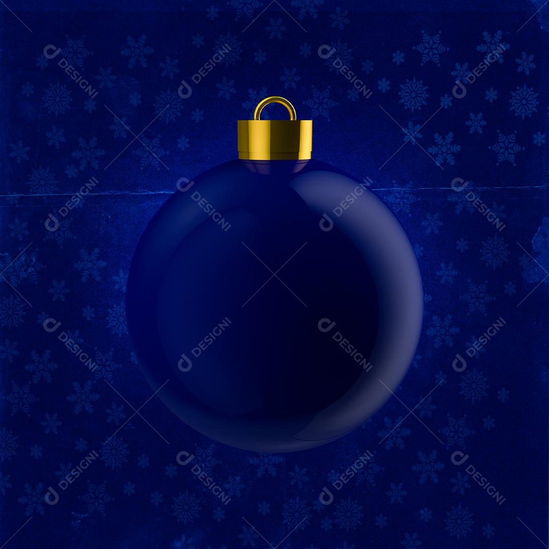Elemento 3D Para Composição Bola De Natal Enfeite PSD Editável
