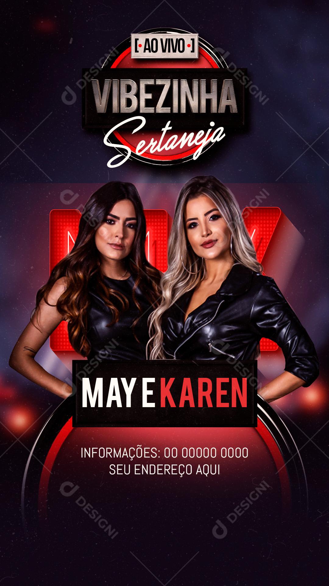 Feed Flyer Vibezinha Sertanejo Social Media PSD Editável