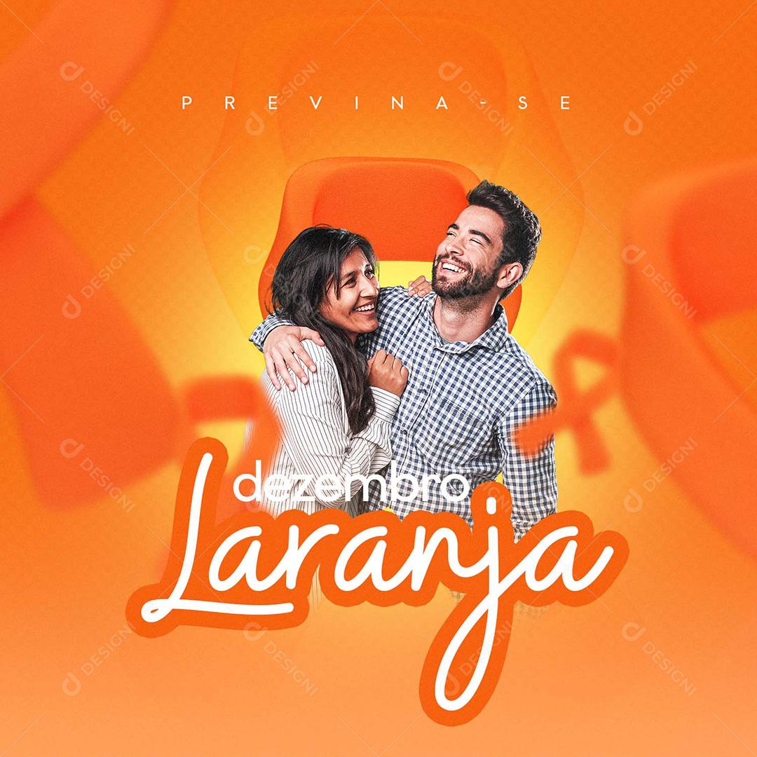 Post Dezembro Laranja Social Media PSD Editpavel
