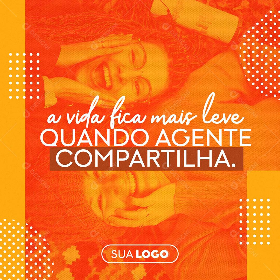 Post Dezembro A Vida Fica Mais Leve Social Media PSD Editpavel