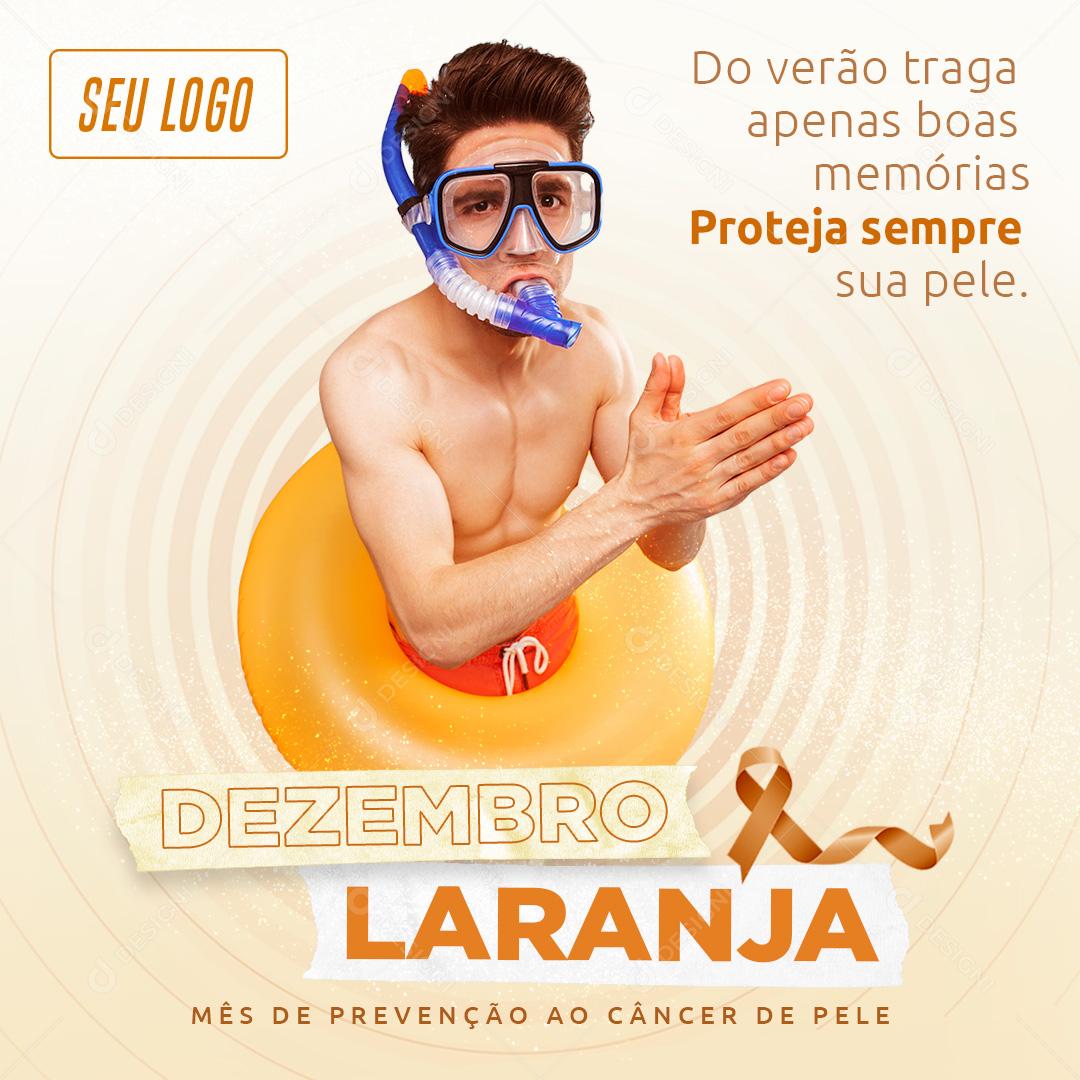 Do Verão Traga Apenas Boas Memórias Proteja Sua pele Social Media PSD Editável