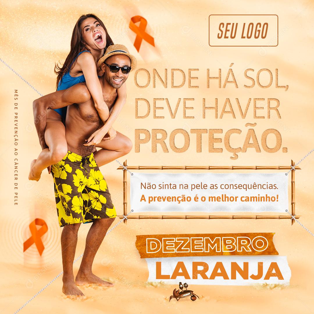 Aonde Há Sol Deve Haver Proteção Social Media PSD Editável