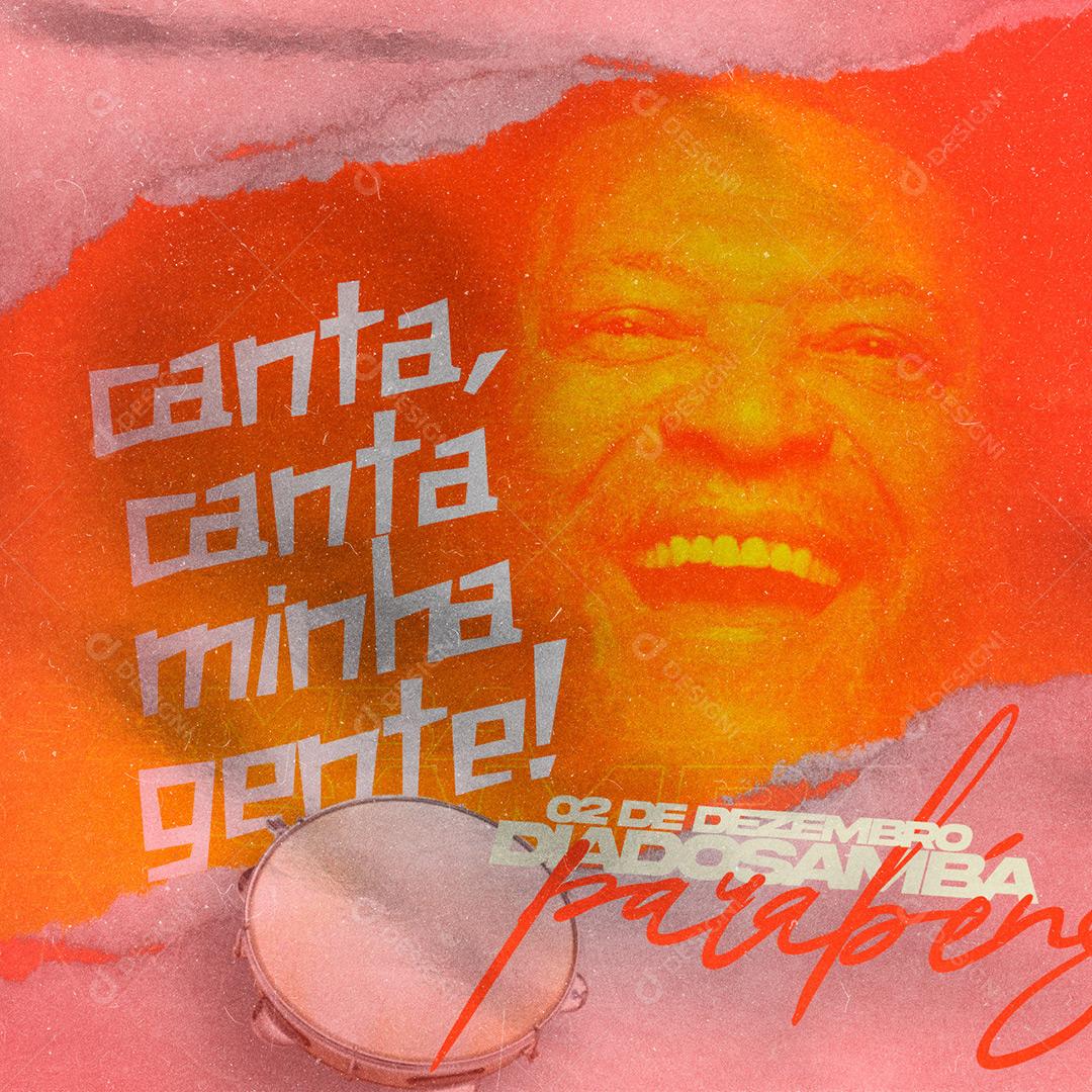 Social Media  Dia do Samba PSD Editável