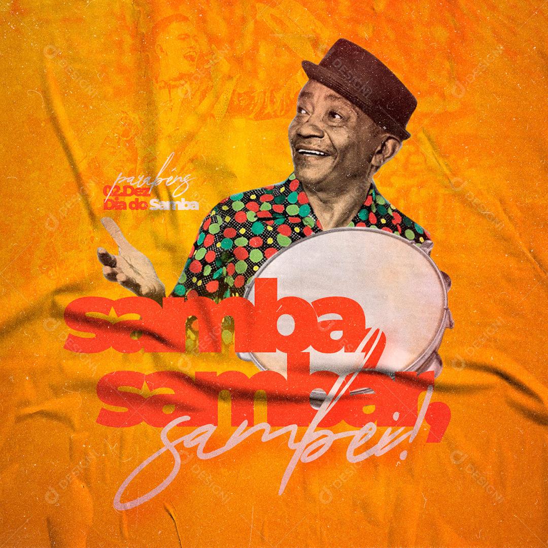 Social Media Samba Sempre PSD Editável