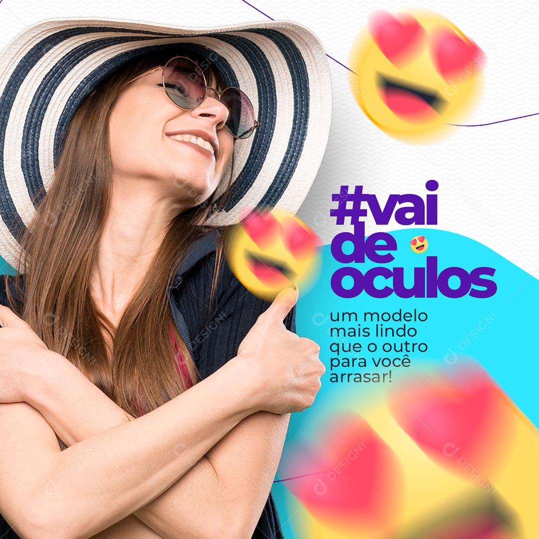 Ótica Social Media Vai De Oculos PSD Editável