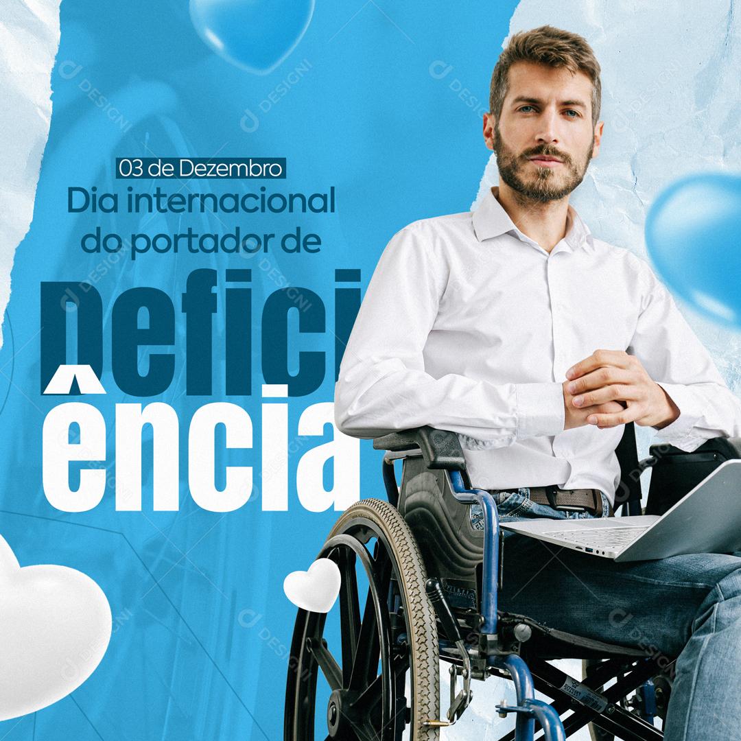 Dia Internacional Do Portador De Deficiência Social Media PSD Editável