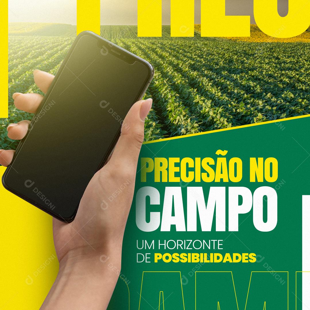 Precisão Do Campo Um Horizonte De Possibilidades Social Media PSD Editável