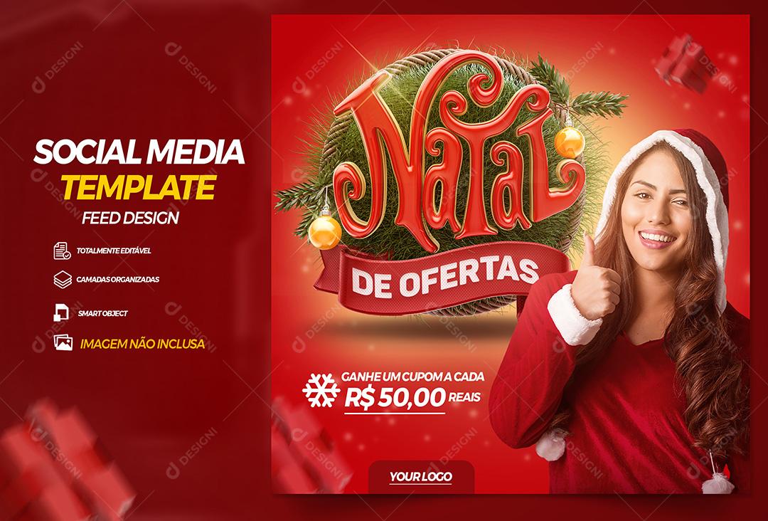 Post Natal De Ofertas Social Media PSD Editável