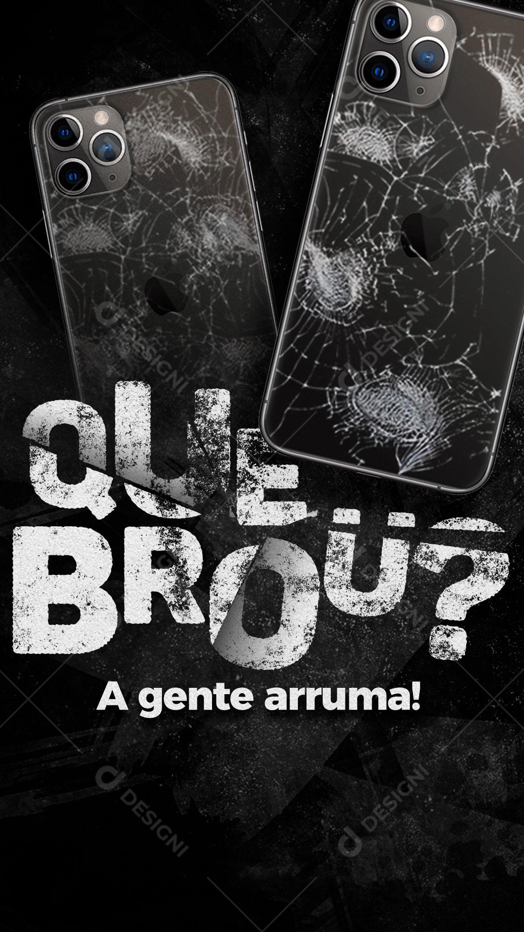 Assistência Técnica Social Media Quebrou A Gente Arruma PSD Editável