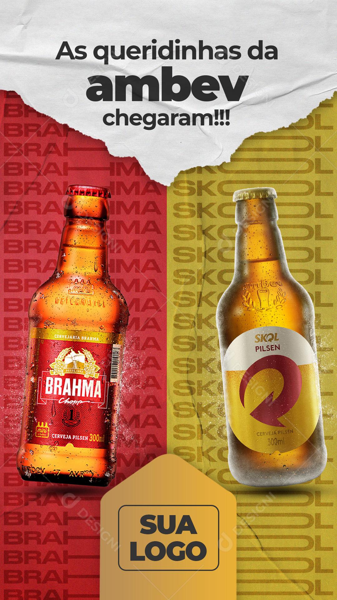 As Queridinhas Da Ambev Chegaram Social Media PSD Editável