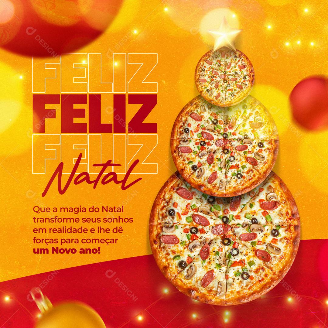 Feliz Natal Que a Magia Do Natal Transforme Social Media PSD Editável