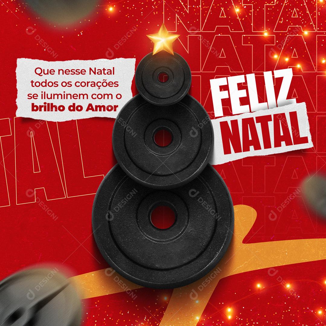 Feliz Natal Que Natal Todos Os Corações Se Iludem Social Media PSD Editável