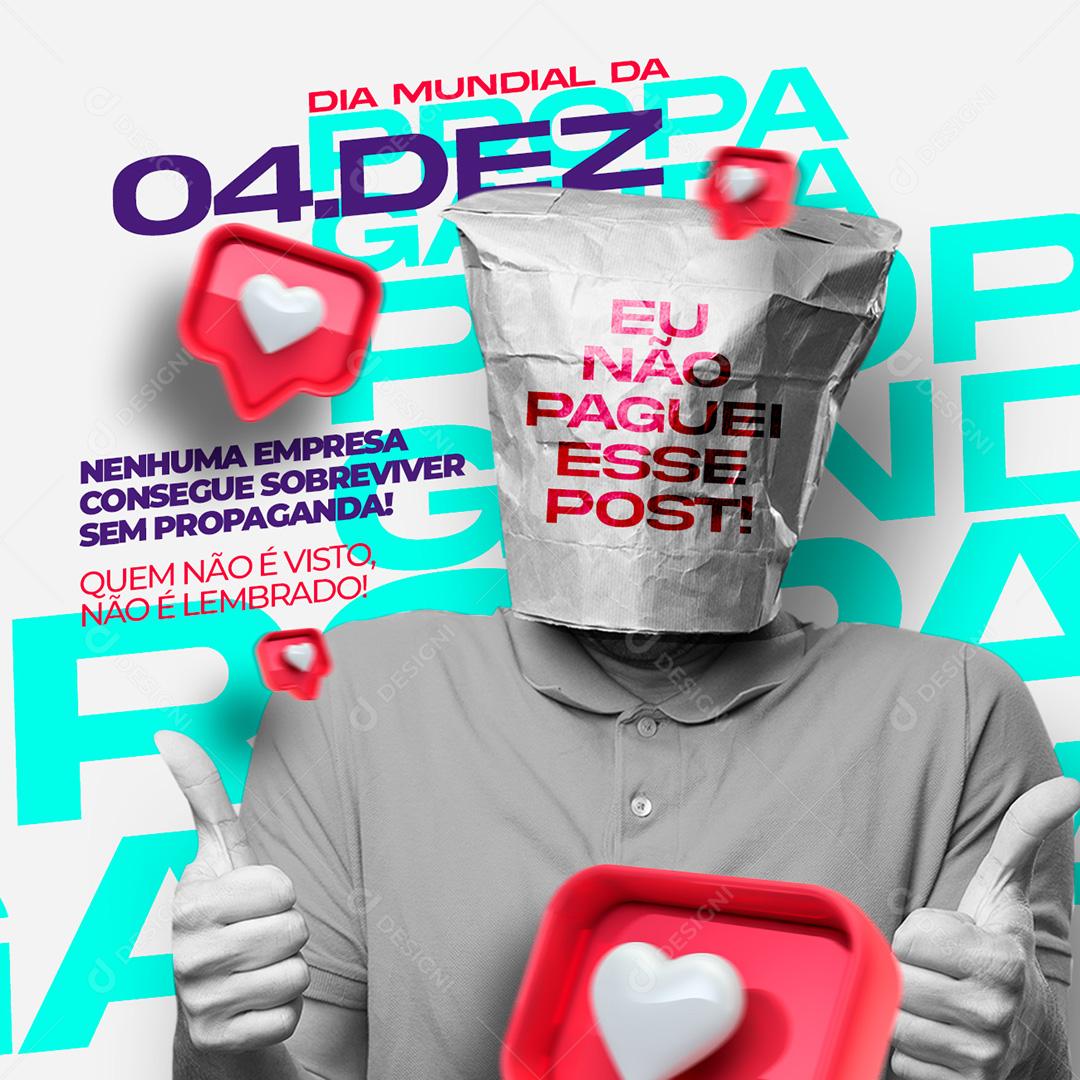 Post Dia Da Propaganda 4 De Dezembro Social Media PSD Editável