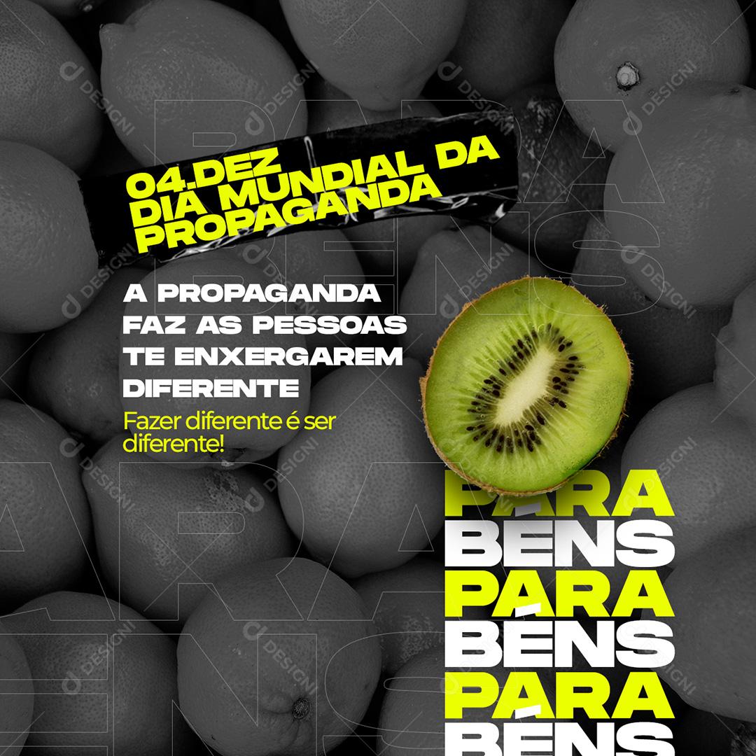 Post Dia Da Propaganda 4 De Dezembro Social Media PSD Editável