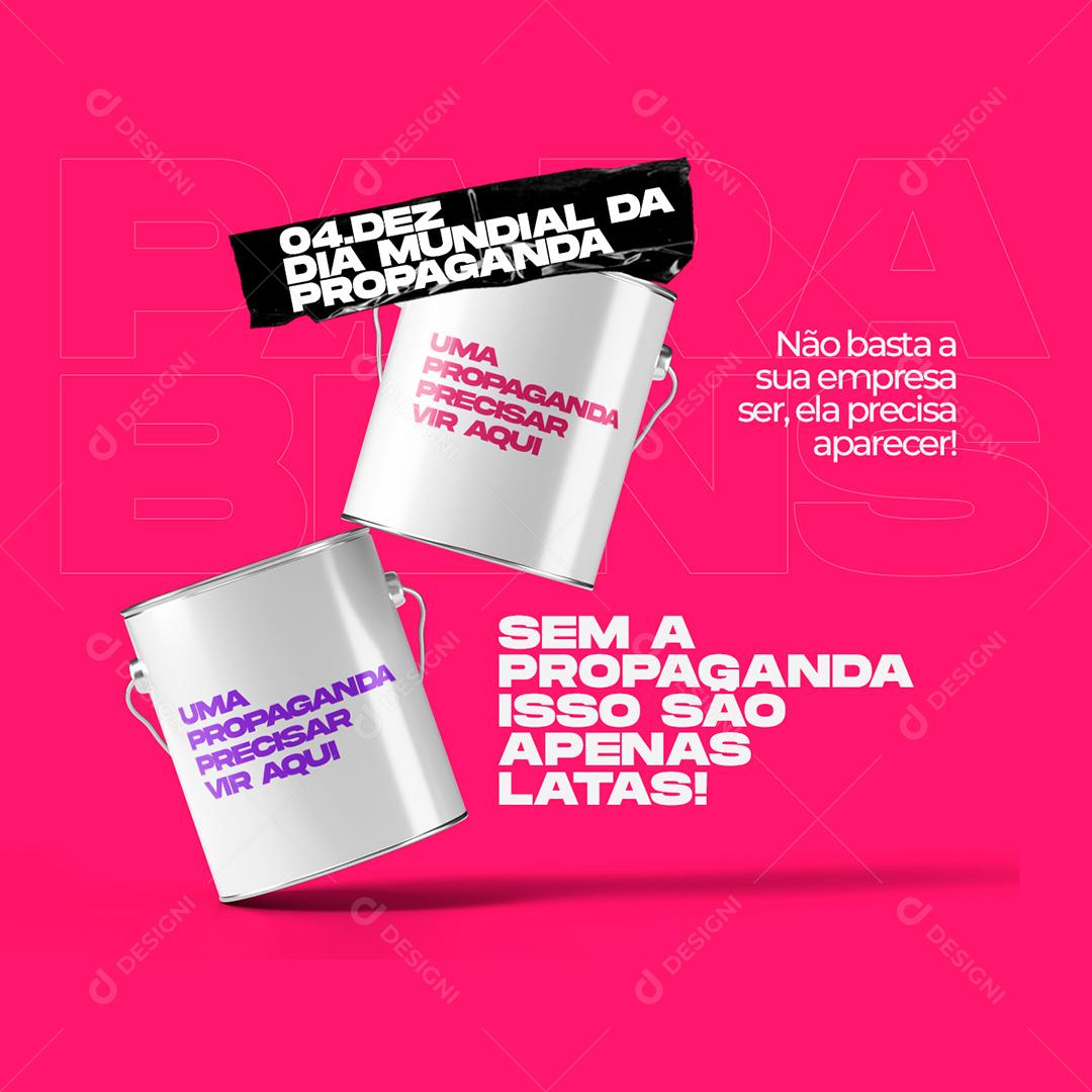 Post Dia Da Propaganda 4 De Dezembro Social Media PSD Editável