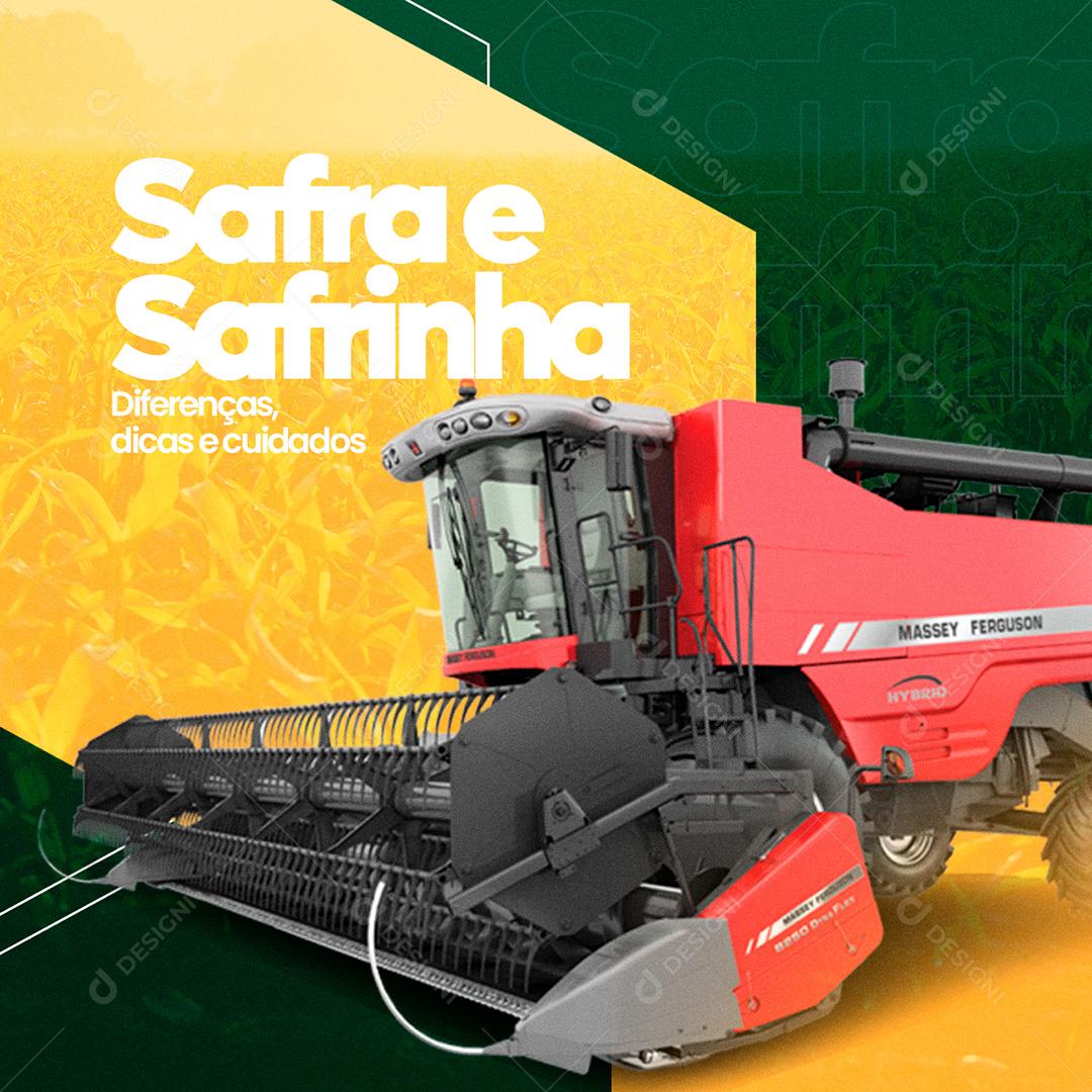 Post Agronomia Safra E Safrinha Social Media PSD Editável