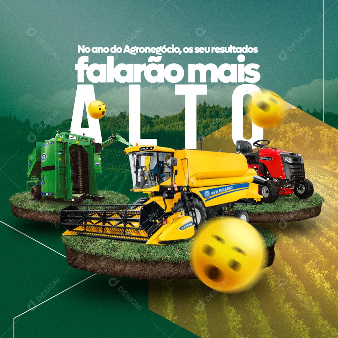 Post Agronomia Falarão Mais Alto Social Media PSD Editável