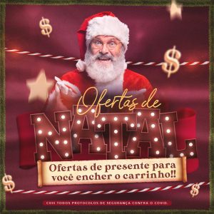 Oferta De Natal De Presente Para Você Encher O Carrinho Social Media PSD Editável