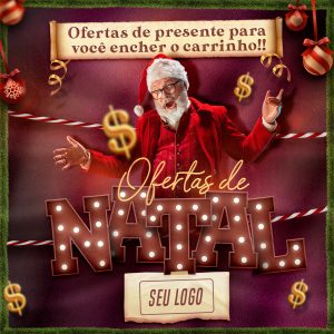 Ofertas De Natal Para Encher O Carrinho Social Media PSD Editável