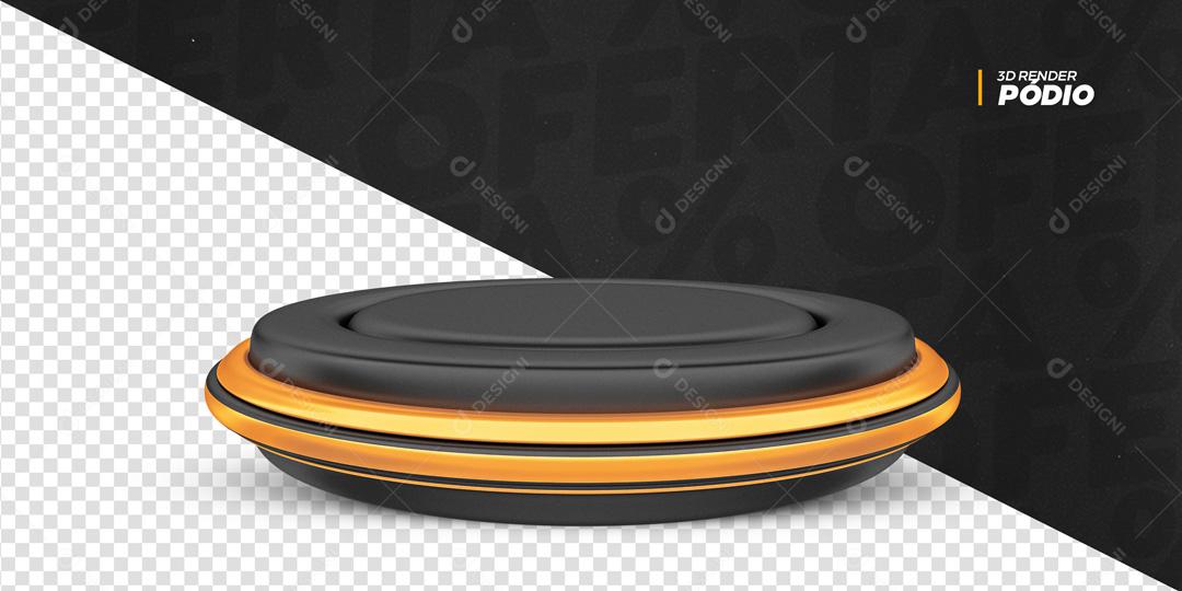 Elemento 3D Para Composição Podium PSD Editável