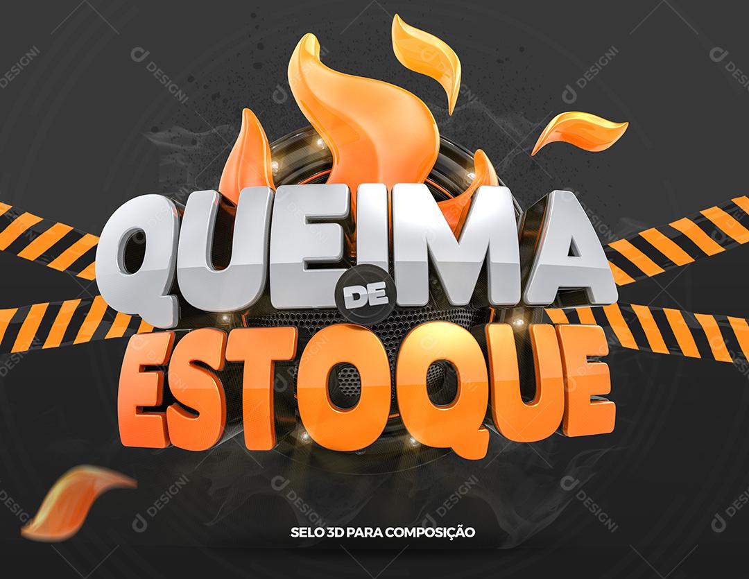 Social Media Lojas Queima De Estoque PSD Editável