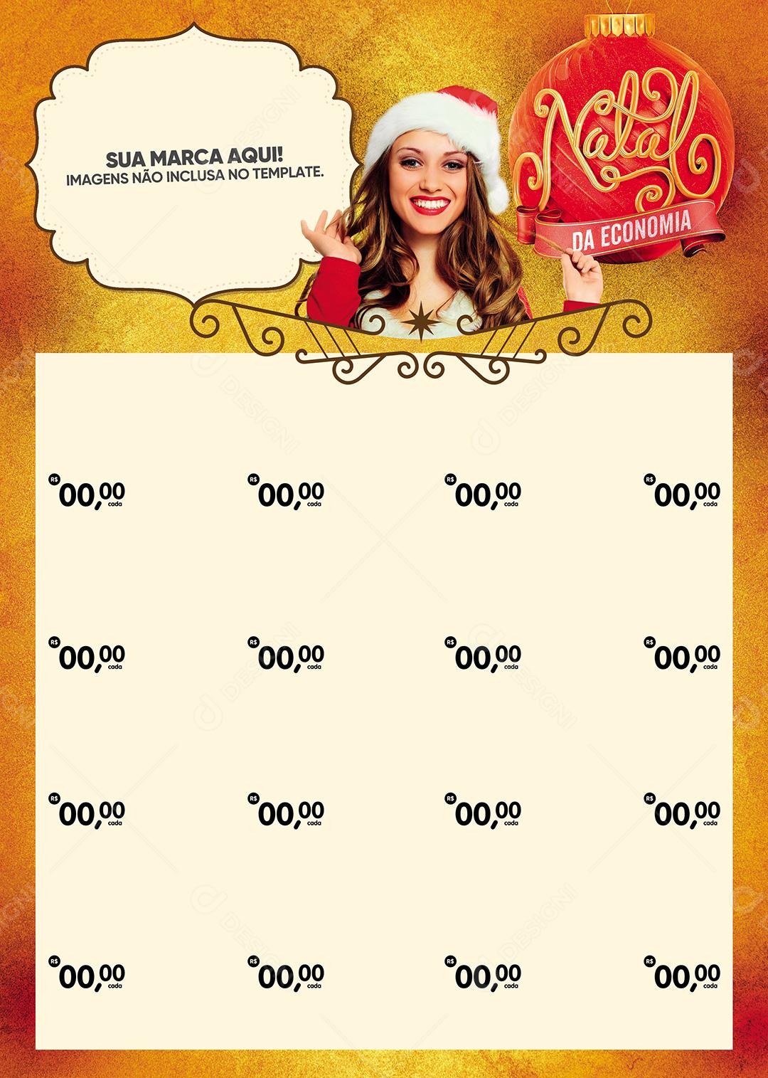 Social Media Insert Supermercado Natal Da Economia Editable PSD