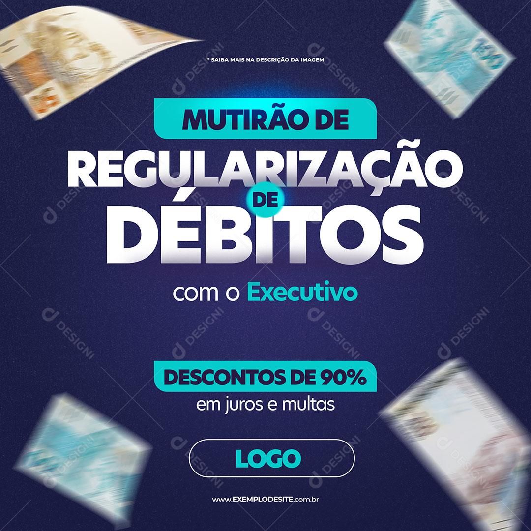 Social Media Effort for Debt Settlement PSD Editable