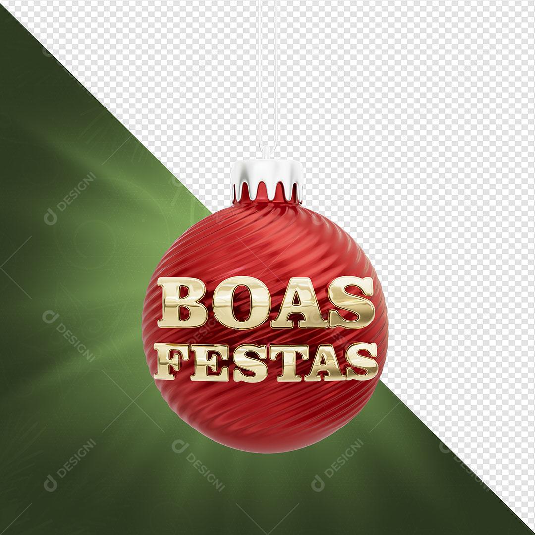 Boas Festas Elemento Natalino Para Composição PNG Transparente