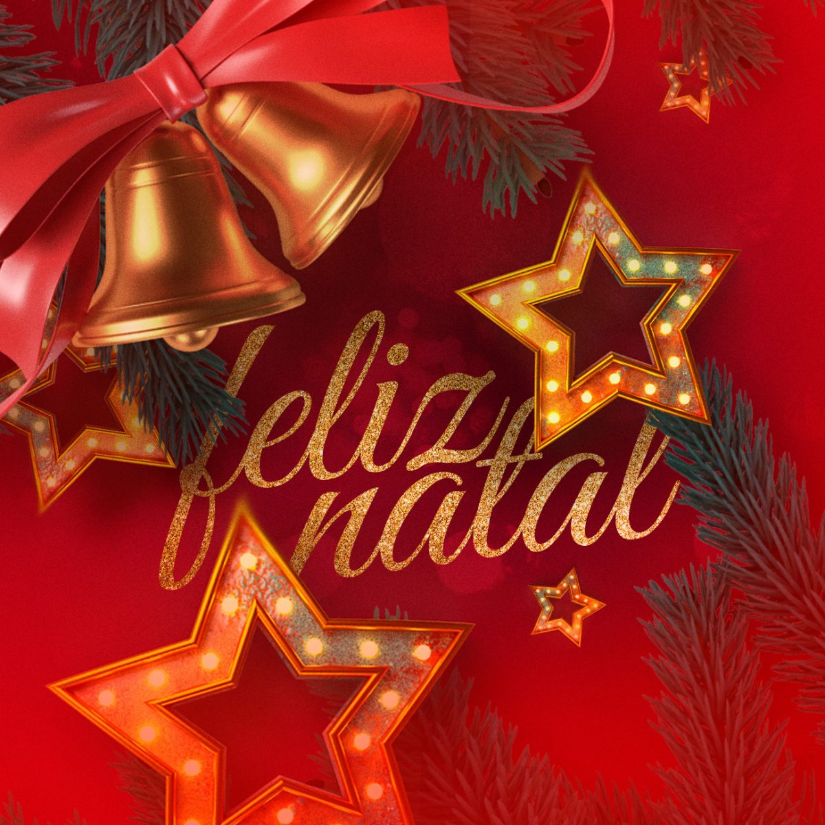 Post Feliz Natal Social Media PSD Editável