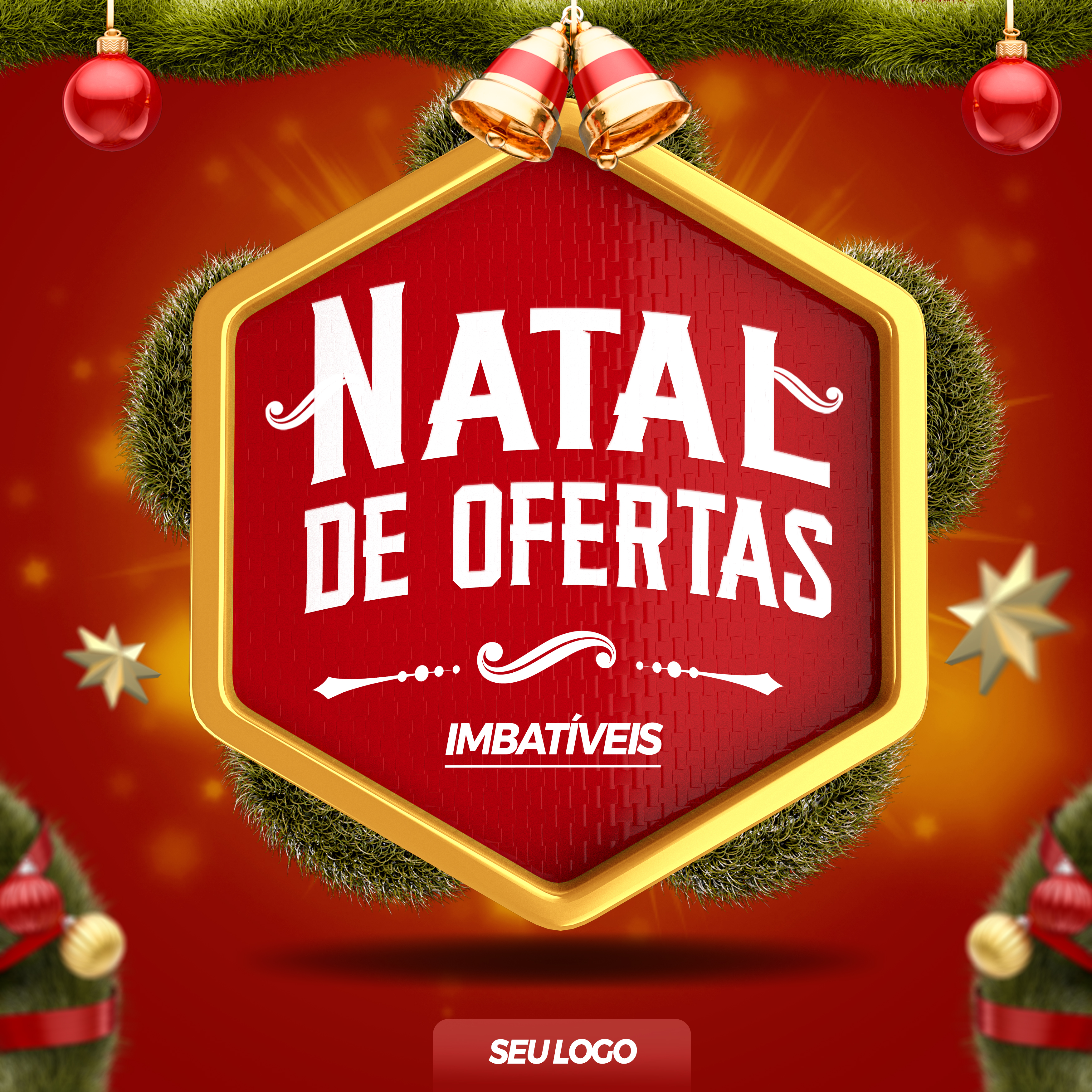 Social Media Natal de Ofertas Imbatíveis Produtos Lojas PSD Editável